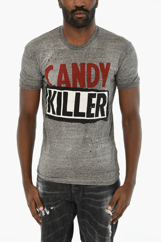 Dark grey melange MAN T-SHIRT