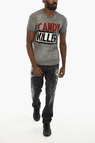 Dark grey melange MAN T-SHIRT