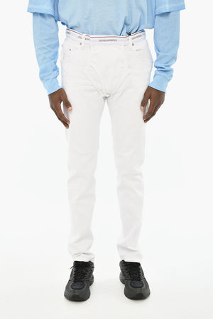 Light-Wash Jeans with Elastic Waistband 16cm