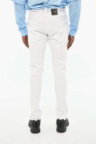 Light-Wash Jeans with Elastic Waistband 16cm
