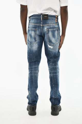 Cotton Stretch SKATER Jeans with Visible Stitching 16cm