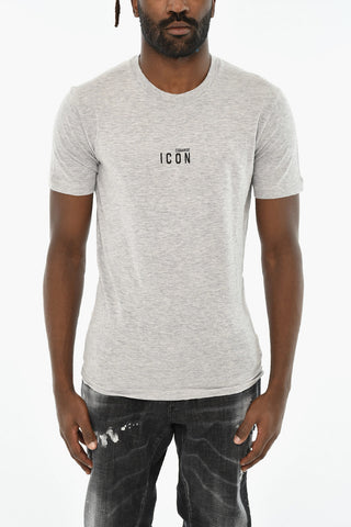 ICON T-Shirt Girocollo in Cotone Stampata