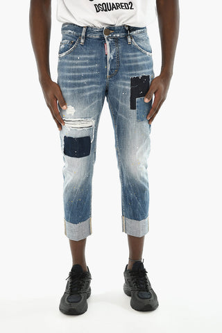 Cuffed Hem Vintage Effect SAILOR Jeans 16,5cm