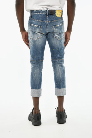 Cuffed Hem Vintage Effect SAILOR Jeans 16,5cm