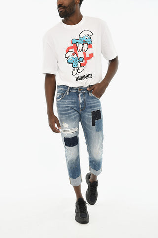 Cuffed Hem Vintage Effect SAILOR Jeans 16,5cm