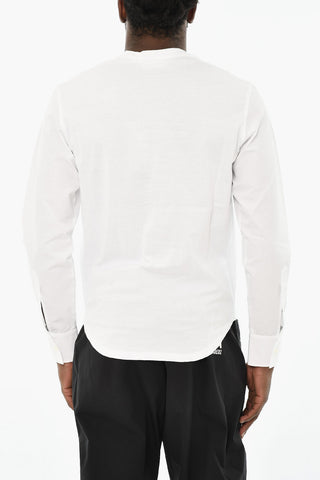 Cotton Crewneck Long-Sleeve T-Shirt