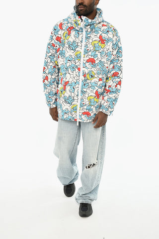 THE SMURFS Giacca a vento in Nylon Stampata All-Over