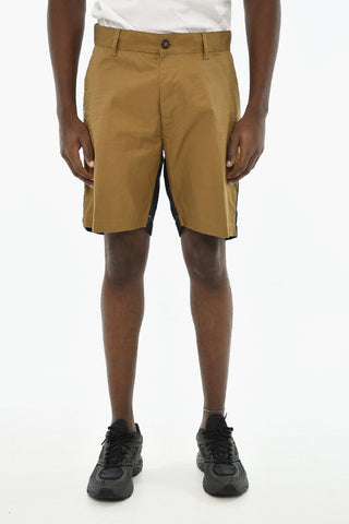 Double-Fabric Bicolour Shorts MARINE