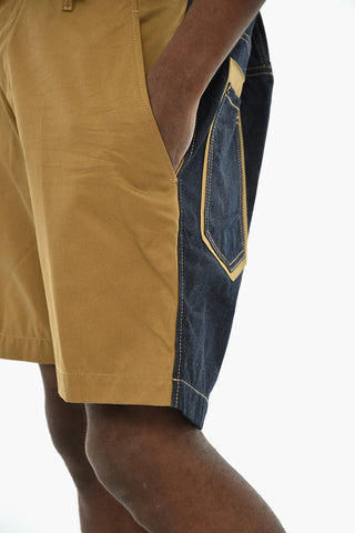 Double-Fabric Bicolour Shorts MARINE
