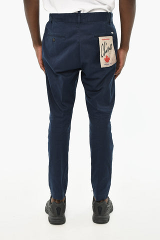 Pantaloni Chino in Cotone Stretch