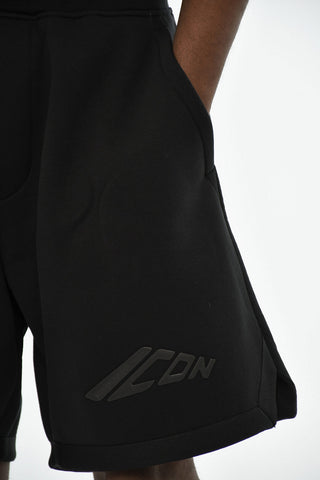 ICON 코튼혼방 쇼츠 엠보싱 모노그램