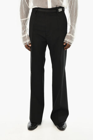 ICON Schurwollhose mit Monogramm-Detail