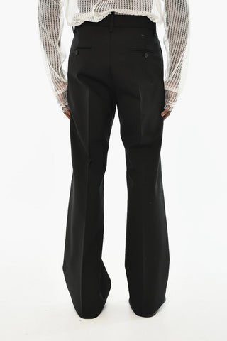 ICON Virgin Wool Trousers with Monogram Detail