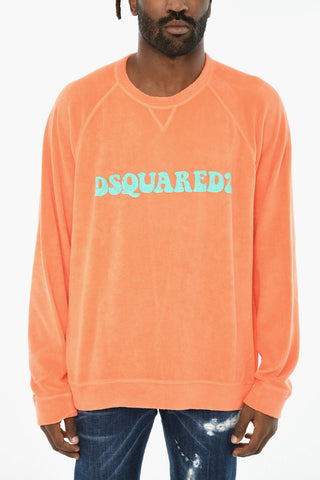Cotton Crewneck Sweatshirt with Logo