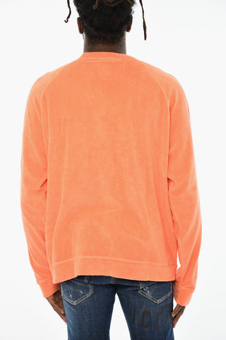 Cotton Crewneck Sweatshirt with Logo