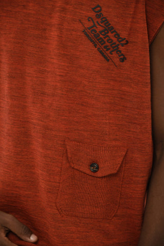 Ärmelloses Top aus Schurwolle mit Brusttasche