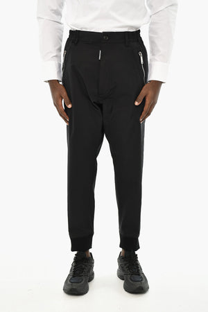 Casual Solid Cotton Trousers