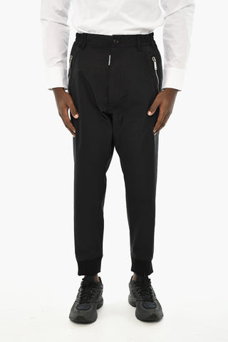 Pantaloni Casual In Cotone a Tinta Unita