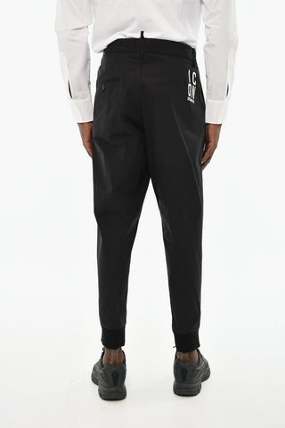 Pantaloni Casual In Cotone a Tinta Unita