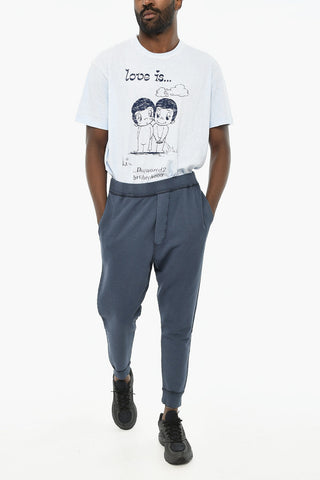 Joggers in Cotone a Tinta unita