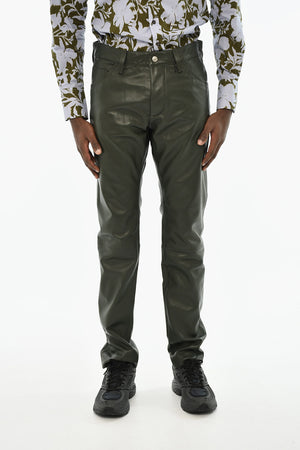 5-Taschen-Hose aus Leder