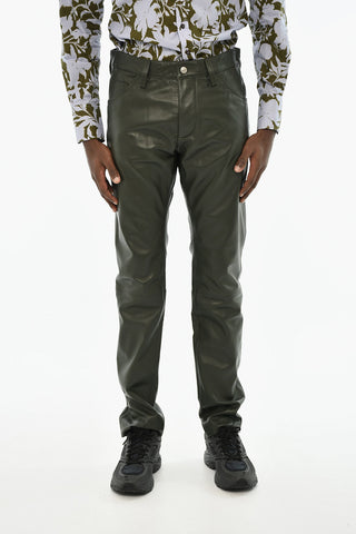 Pantalone 5 tasche in Pelle