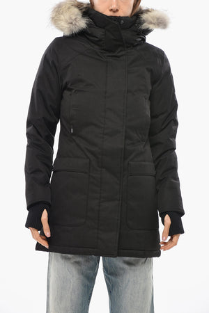 Slim-Fit-Daunenjacke CARLA mit Fellkapuze