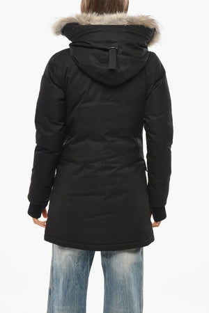 Slim-Fit-Daunenjacke CARLA mit Fellkapuze