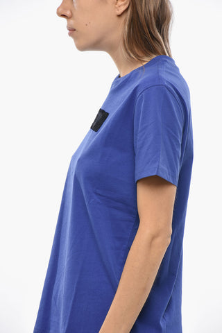 Solid Crew-Neck T-Shirt T-REG with Sequin Detail