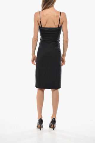 Zweifarbiges Midikleid D-DAMINI mit Reißverschluss