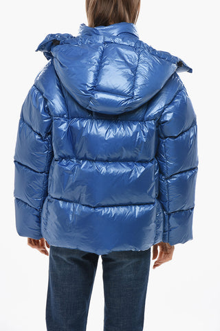 나일론 다운 재킷 GUMMO, 후드