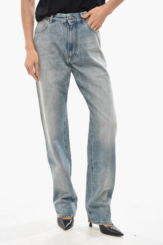 Jeans Straight Fit in Denim Delavè 18cm
