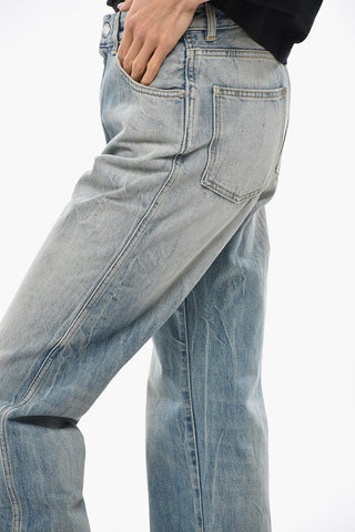 Jeans Straight Fit in Denim Delavè 18cm