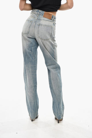 Jeans Straight Fit in Denim Delavè 18cm