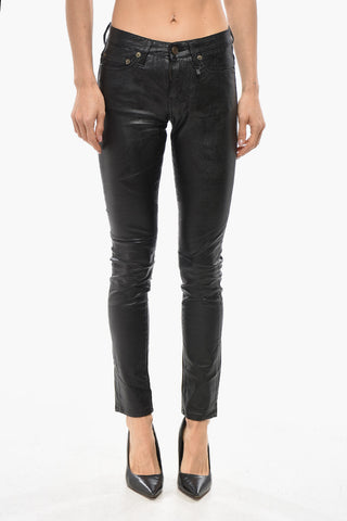 Vegan Leather 5-Pocket Pants