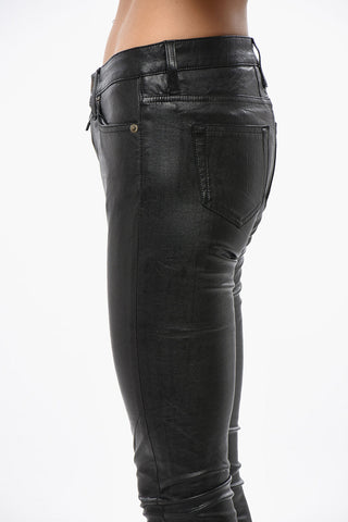 Vegan Leather 5-Pocket Pants