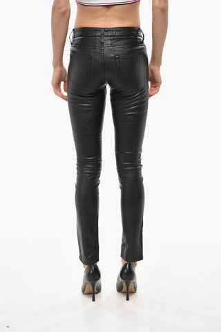 Vegan Leather 5-Pocket Pants