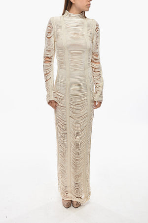 Maxi Fitted Macramé Dress