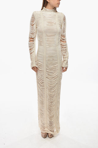 Maxi Fitted Macramé Dress