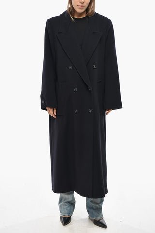 Double-breasted CLEMENCE Wool Blend Coat