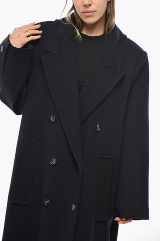 Double-breasted CLEMENCE Wool Blend Coat