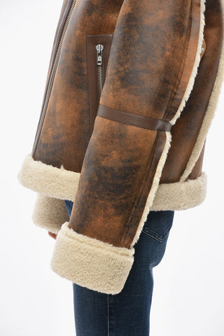 Eco-Shearling LESSIE Jacket with Front Zip