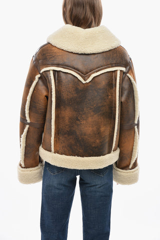 Eco-Shearling LESSIE Jacket with Front Zip