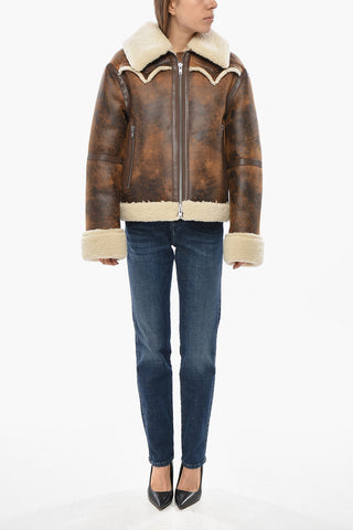 Eco-Shearling LESSIE Jacket with Front Zip