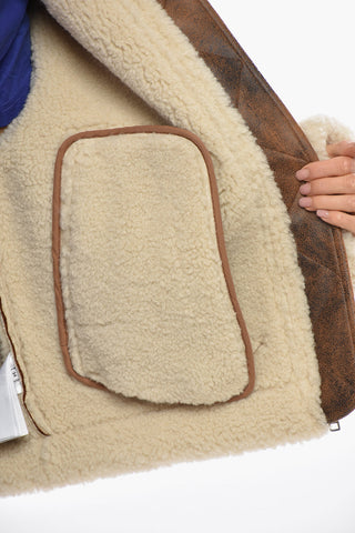 Eco-Shearling LESSIE Jacket with Front Zip