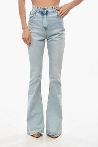 Jeans Bootcut in Denim Lavaggio Chiaro