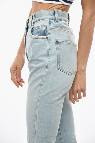 Jeans Bootcut in Denim Lavaggio Chiaro