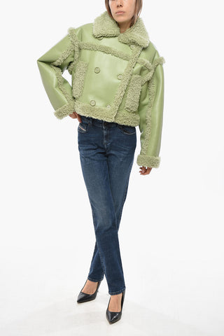Giubbotto Doppiopetto KRISTY in Eco-Shearling