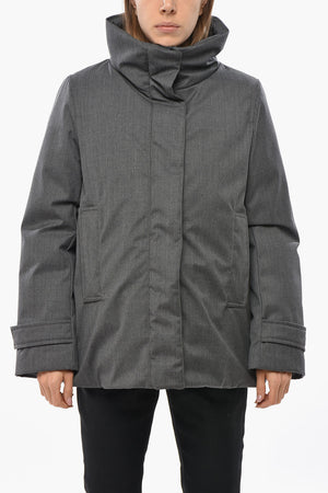 Down Jacket LARRY with Hood and Concealed Closure