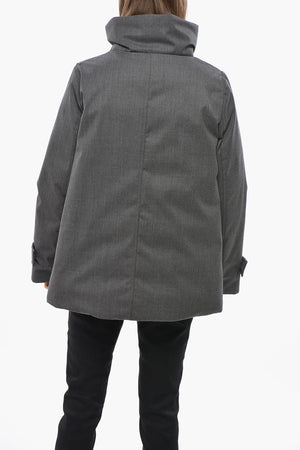 Down Jacket LARRY with Hood and Concealed Closure